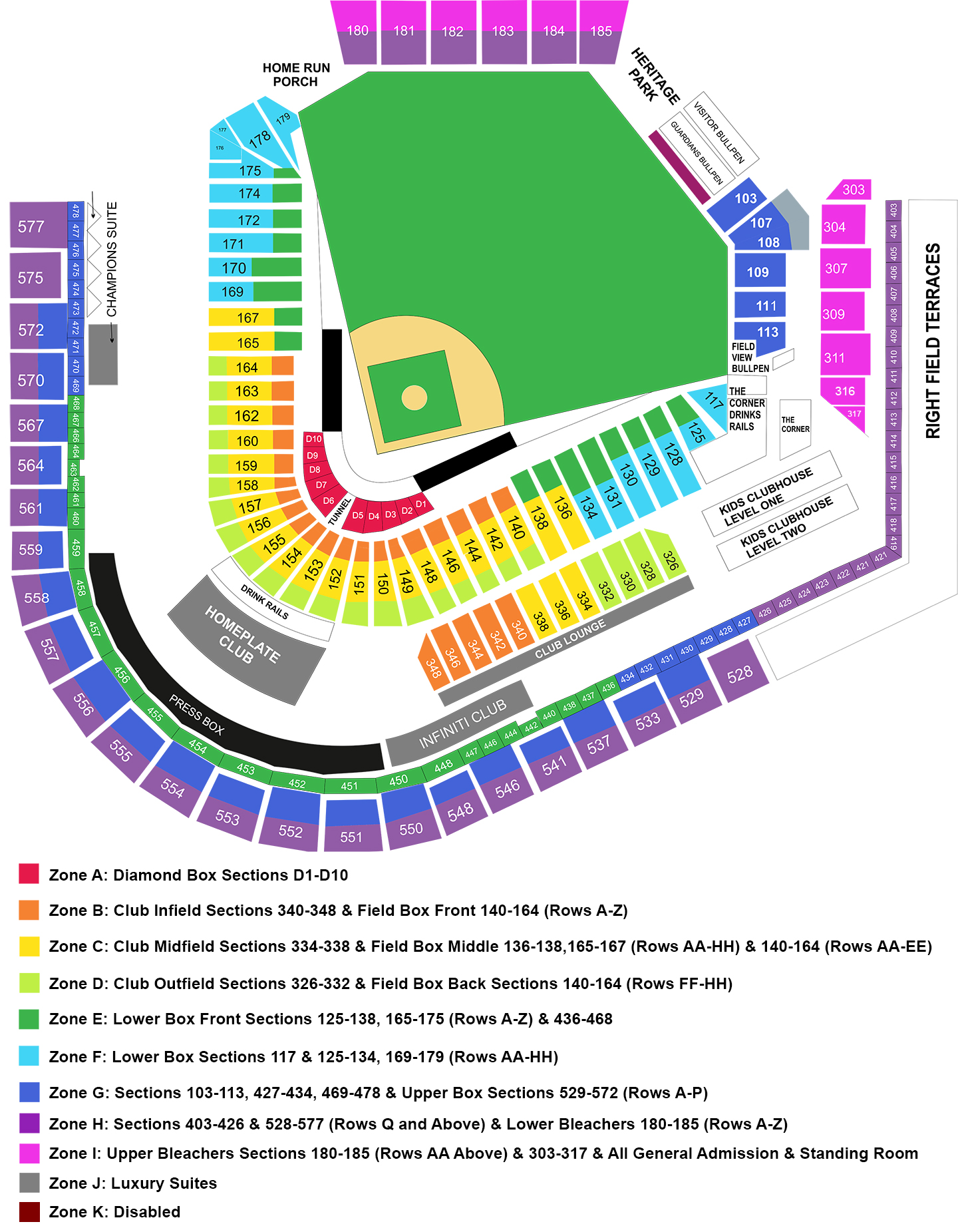 Busch Stadium Seat Map